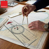 Isomars Marine Navigation One-Hand Divider 7" / 17.5 cm | Brass Nautical Tool - Isomars