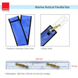 Isomars Marine/Nautical Parallel Bar - Professional 21'' - Comes in Protective Cloth Bag (Ruler-21") - Isomars