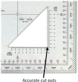 Isomars Military Triangle Protractor Scale - Isomars