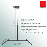 Isomars Mobile Stand | Overhead Smartphone Stand for Capturing Photos, Videos | Ideal for Online Teaching, Studios, Home, Binge Watch, Meetings, Recording Activities etc. - Isomars