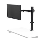 Isomars Monitor Mount Stand Single Screen - Adjustable Height & Angles - Isomars