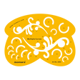 Isomars Multiple Curves Drawing Template, Technical Stencil, Yellow - Isomars