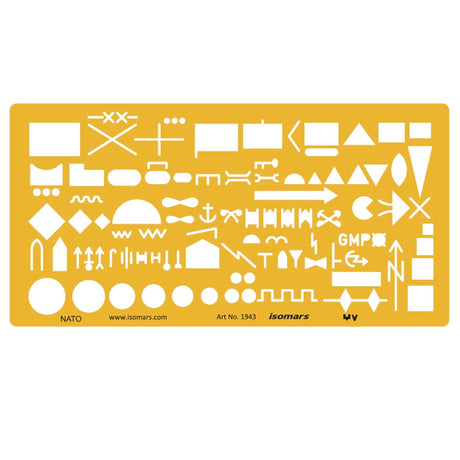 Isomars NATO Military Aviation Template | Military Map Marking Symbols | Template for Army Drawing Map - Isomars