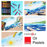Isomars Oil Pastels, 52 Vibrant Shades, Professional Artist Drawing Set - Isomars