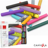 Isomars Oil Pastels, 52 Vibrant Shades, Professional Artist Drawing Set - Isomars
