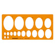 Isomars Oval Drawing Template Stencil | Transparent Ellipse Drafting Template with Multiple Oval Sizes | Geometry & Technical Drawing Tool for Architects, Engineers, Designers, Artists & Students - Isomars