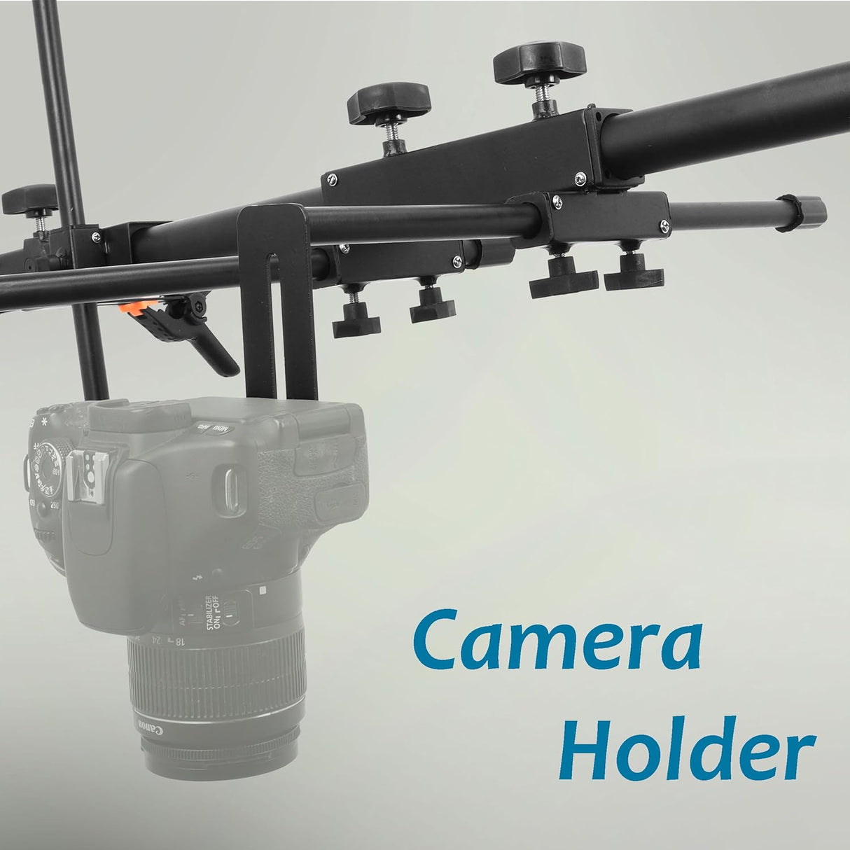ISOMARS Overhead Camera & Phone Stand | Adjustable 10 Height Levels Product Photography Stand with Dual Light Holders, Background Sheet Brackets & Clips for Overhead Photos & Videos - Isomars