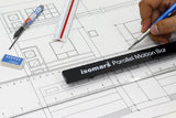 Isomars Parallel Bar (32 Inches) with Triangular Scale (No.2) | Metal Clamps & Mechanical Pencil 2mm with Lead and Eraser | Ideal For Architect, Interior Design and Drafting Students - Isomars