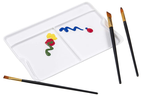 Isomars Peel Off Colour Palette with Free Painting Knife | Plastic Paint Mixing Tray for Acrylic, Oil & Watercolor Painting | Reusable Non-Stick Artist Palette – 35 x 23 cm - Isomars