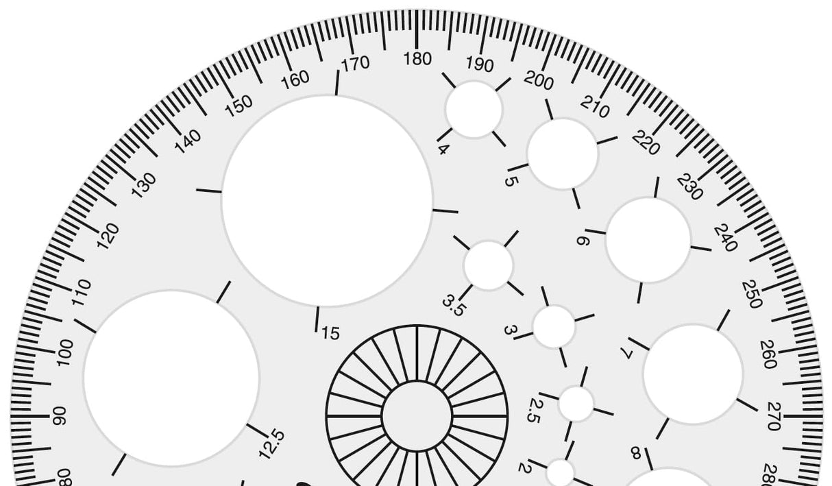 Isomars Pro Circle Small (16 Circles), Pro Circle Big (25 Circles) with Circle Template (35 Circles) | Ideal for Mandala Art | Engineering & Architect Drafting Students - Isomars