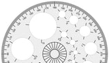 Isomars Pro Circle Small (16 Circles), Pro Circle Big (25 Circles) with Circle Template (35 Circles) | Ideal for Mandala Art | Engineering & Architect Drafting Students - Isomars