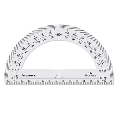 Isomars ProCircle, Protractors - 360 degree & 180 degree, with 12 inches / 30 CM Ruler - Isomars