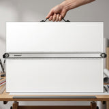 Isomars Professional drafting board with parallel ruler, foldable stand & carry handle for precise technical drawing - Isomars