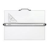 Isomars Professional drafting board with parallel ruler, foldable stand & carry handle for precise technical drawing - Isomars