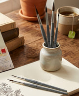 Isomars Professional Needle Liner Art Brush Set of 4 for Watercolor, Acrylic & Gouache Painting | Fine Detail Brushes for Outlining, Illustration & Miniature Artwork - Isomars