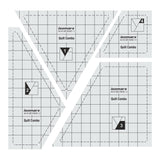 Isomars Quilt Ruler Set of 4 Acrylic Quilting Patchwork Templates - Isomars