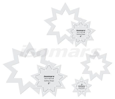 Isomars Quilting Patchwork Shape Scale Set of 3 - Isomars