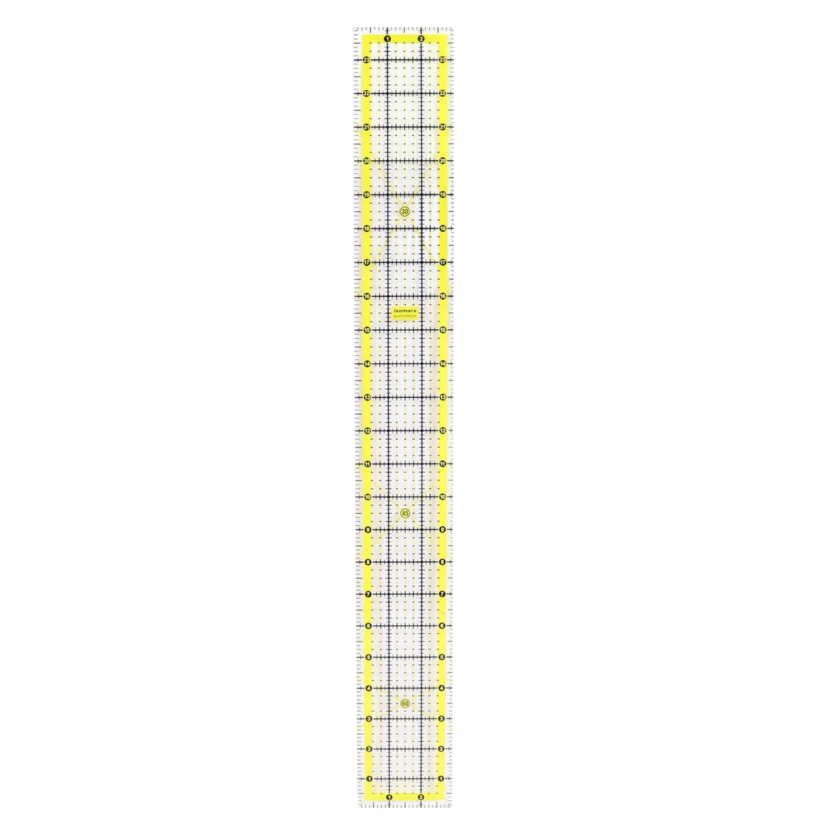 Isomars Quilting Ruler 3 x 24 Inch Clear Acrylic Patchwork Ruler - Isomars