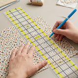 Isomars Quilting Ruler 3 x 24 Inch Clear Acrylic Patchwork Ruler - Isomars