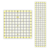 Isomars Quilting Ruler Set of 2 | 10 x 10 & 6 x 24 Inch Acrylic - Isomars