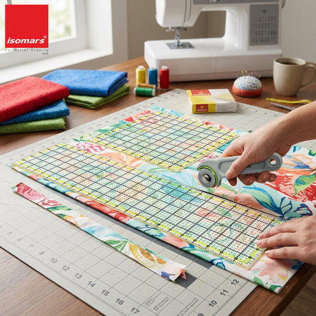 Isomars Quilting Ruler Set of 2 | 10 x 10 & 6 x 24 Inch Acrylic - Isomars