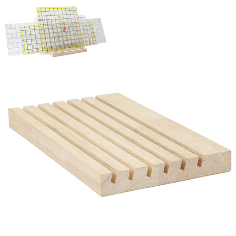 Isomars Quilting Stand - Wooden Stand Holds Upto 6 Quiltings - Quilting Holder Or Quilting Organiser - Isomars