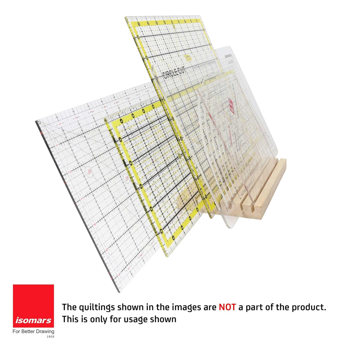 Isomars Quilting Stand - Wooden Stand Holds Upto 6 Quiltings - Quilting Holder Or Quilting Organiser - Isomars