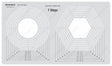 Isomars Quilting Template 7 Steps Circles & Hexagon - Isomars