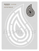 Isomars Quilting Template Acrylic Sewing & Fabric Cutting Stencil | Transparent Quilt Embellishment, Patchwork & Apparel Design Tool for Quilters and Fashion Designers - Isomars