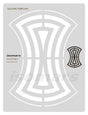 Isomars Quilting Template Acrylic Sewing Stencil - Isomars