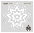 Isomars Quilting Template Article 2 Acrylic Patchwork & Fabric Cutting Stencil | Transparent Quilt Pattern, Applique & Apparel Design Tool for Quilters & Fashion Designers - Isomars