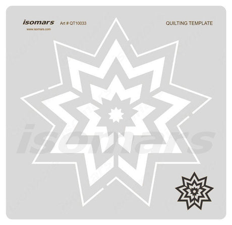Isomars Quilting Template Article 2 Acrylic Patchwork & Fabric Cutting Stencil | Transparent Quilt Pattern, Applique & Apparel Design Tool for Quilters & Fashion Designers - Isomars