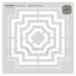 Isomars Quilting Template Article 6 – 3 mm Thick Acrylic Sewing Stencil for Quilt Design, Patchwork & Fabric Cutting | Transparent Apparel Embellishment Tool for Beginners & Fashion Designers - Isomars