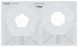 Isomars Quilting Template for Patchwork & Sewing 7 Steps - Isomars