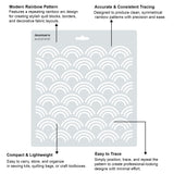 Isomars Rainbow Quilting Template for Sewing, Patchwork & Crafts 10107 - Isomars