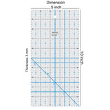 Isomars Roll Ruler Quilting 5" x 10" for Fabric Cutting - Isomars