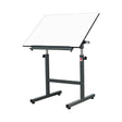 Isomars Scholar Drawing Table Stand With A1 Double-Sided Laminated Drawing Board | Height Adjustable 34.5–47 Inches | 0–180° Tilting Drafting Table for Artists, Architects & Designers(Green) - Isomars