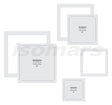 Isomars Square Quilting Patchwork Shape Template Set of 3 | Transparent Acrylic Square Quilting Rulers (3", 4" & 5") for Sewing, Patchwork, Fabric Cutting, Appliqué & DIY Craft Projects - Isomars