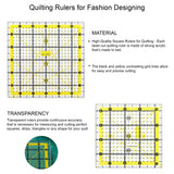 Isomars Square Quilting Ruler Set of 2 | 4.5 x 4.5 & 6 x 6 Inch - Isomars
