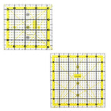 Isomars Square Quilting Ruler Set of 2 | 4.5 x 4.5 & 6 x 6 Inch - Isomars