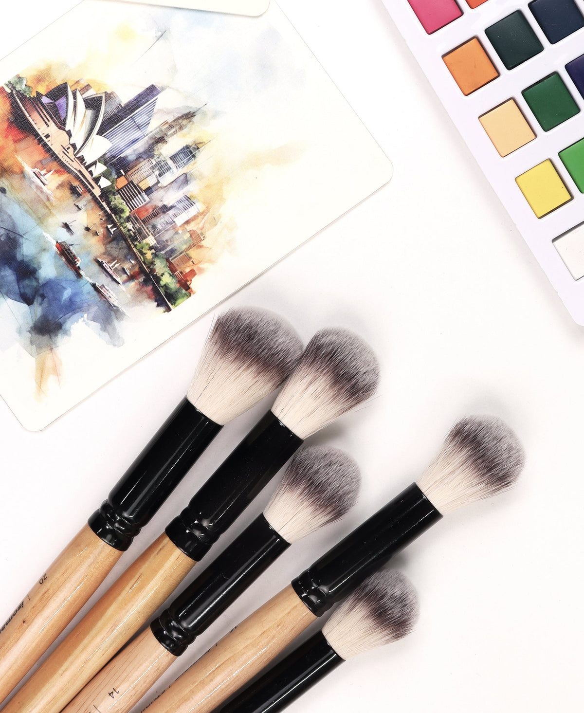 Isomars Studium Blending Brush Set of 11 with Brush Holder - Isomars