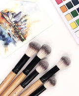 Isomars Studium Blending Brush Set of 5 with Brush Holder - Isomars