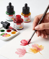Isomars Studium Extra Long Handle Round Paint Brush Set of 7 for Acrylic, Watercolor & Oil Painting - Isomars