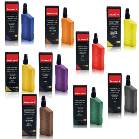Isomars Technoart Technical Drawing Ink Combo (Set of 9) - Isomars