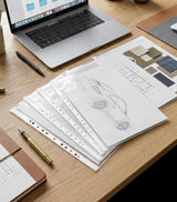 Isomars Transparent Document Sleeves Set of 12 - A2 Size - Isomars