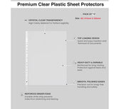 Isomars Transparent Document Sleeves Set of 12 - A2 Size - Isomars