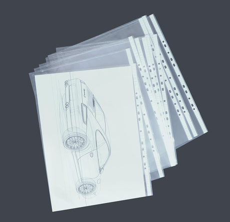 Isomars Transparent Document Sleeves Set of 12 - A2 Size - Isomars