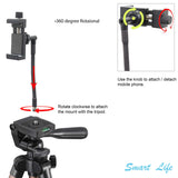 Isomars Tripod Mobile Holder Adjustable- for Smartphones & iPhones with 360° Rotational Working Angles (6 Inches (Knob Style)) - Isomars