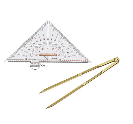 Isomars Universal Nautical Protractor with Marine/Nautical Divider - Isomars