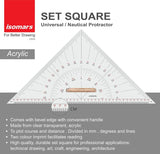 Isomars Universal Nautical Protractor with Marine/Nautical Divider - Isomars